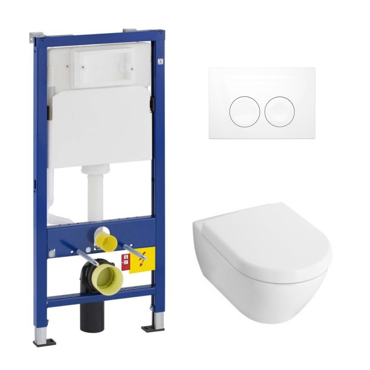Geberit UP100 toiletset met Villeroy en Boch Subway 2.0 wandcloset en zitting