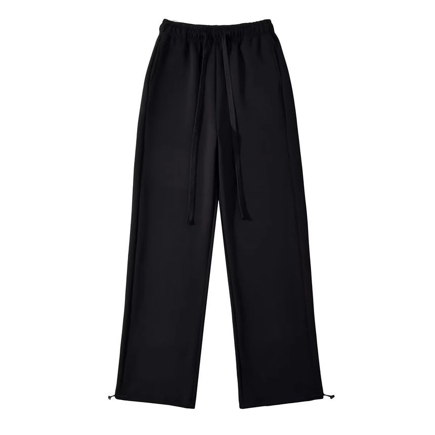 Asiris - Lage, effen, losvallende, wijde joggingbroek