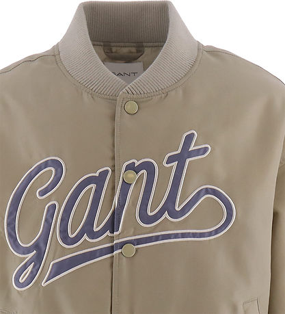 GANT Sommerjacke - Skript-Logo Varsity - Beige Green