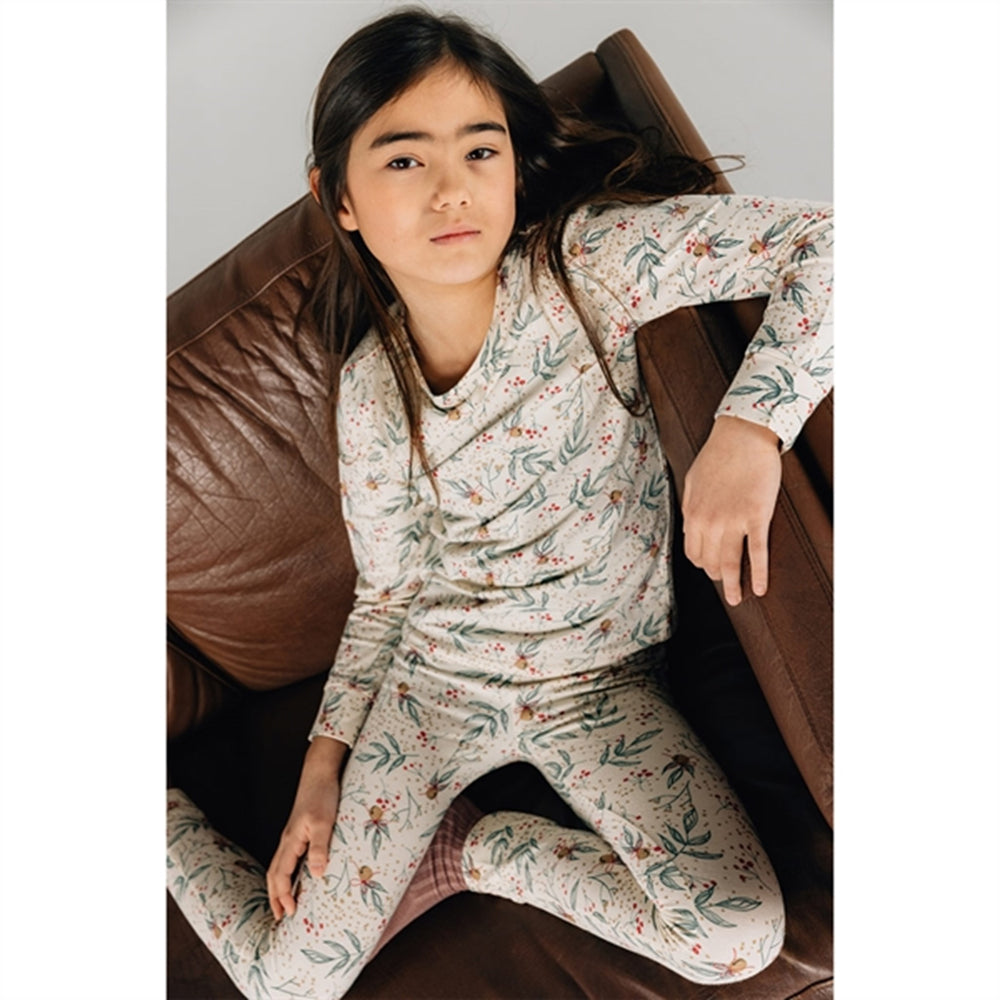 White Swan Bell Aop Holiday Pyjamas