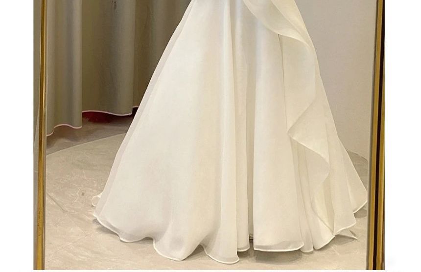DreesHouse - Strapless A-lijn trouwjurk met smokwerk