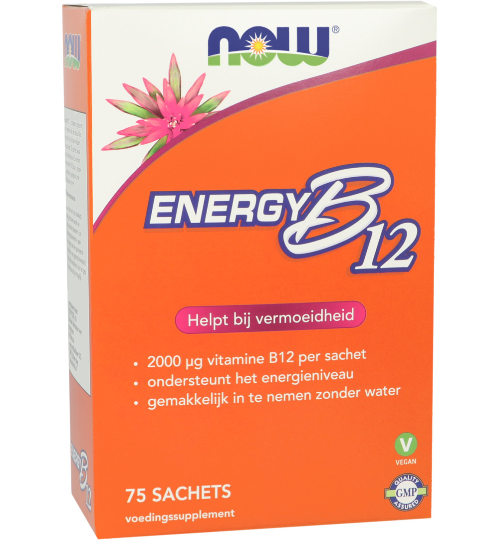 Now Energy B12 2000 Mcg (75 Zakjes)
