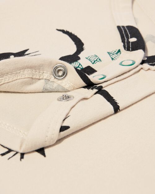 body Takkie coton bio extensible Noël vert