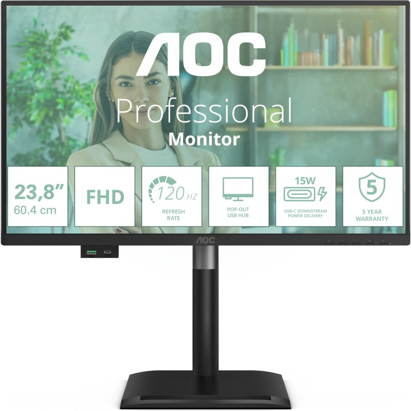 AOC 24P4U écran plat de PC 60,5 cm (23.8
