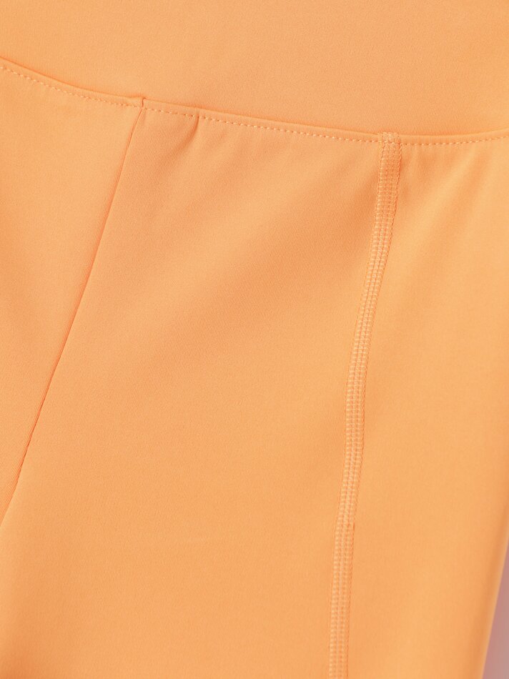 Calça Legging Esportiva para Ciclismo - Tamanho Médio Laranja