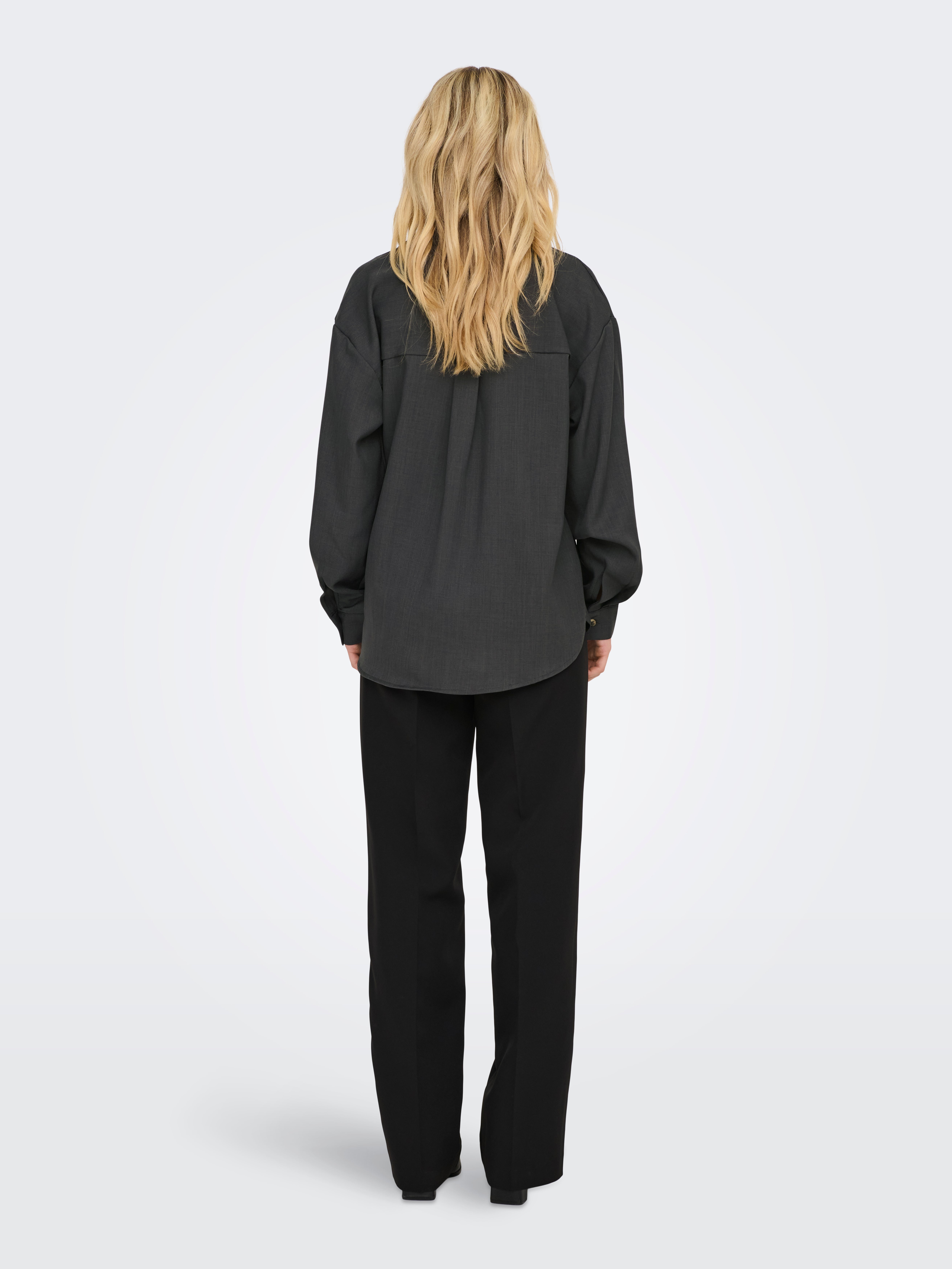 JDYNINA Hemd Dark Grey Melange