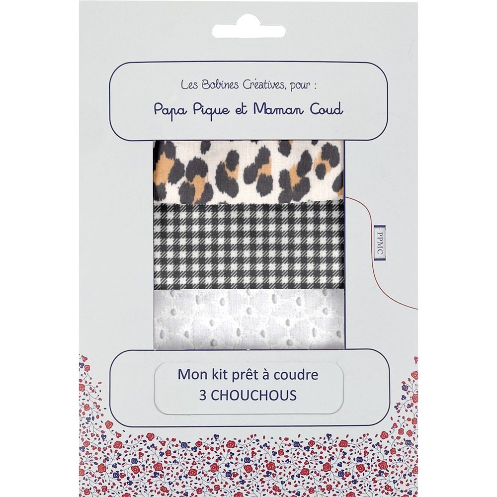 Kit Prêt À Coudre 3 Chouchous Leopard