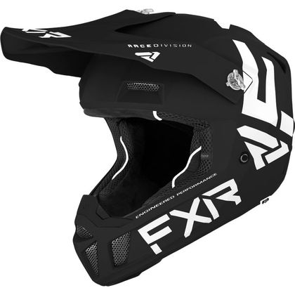 Casque cross FXR CLUTCH CX BLACK/WHITE 2022 - Noir / Blanc