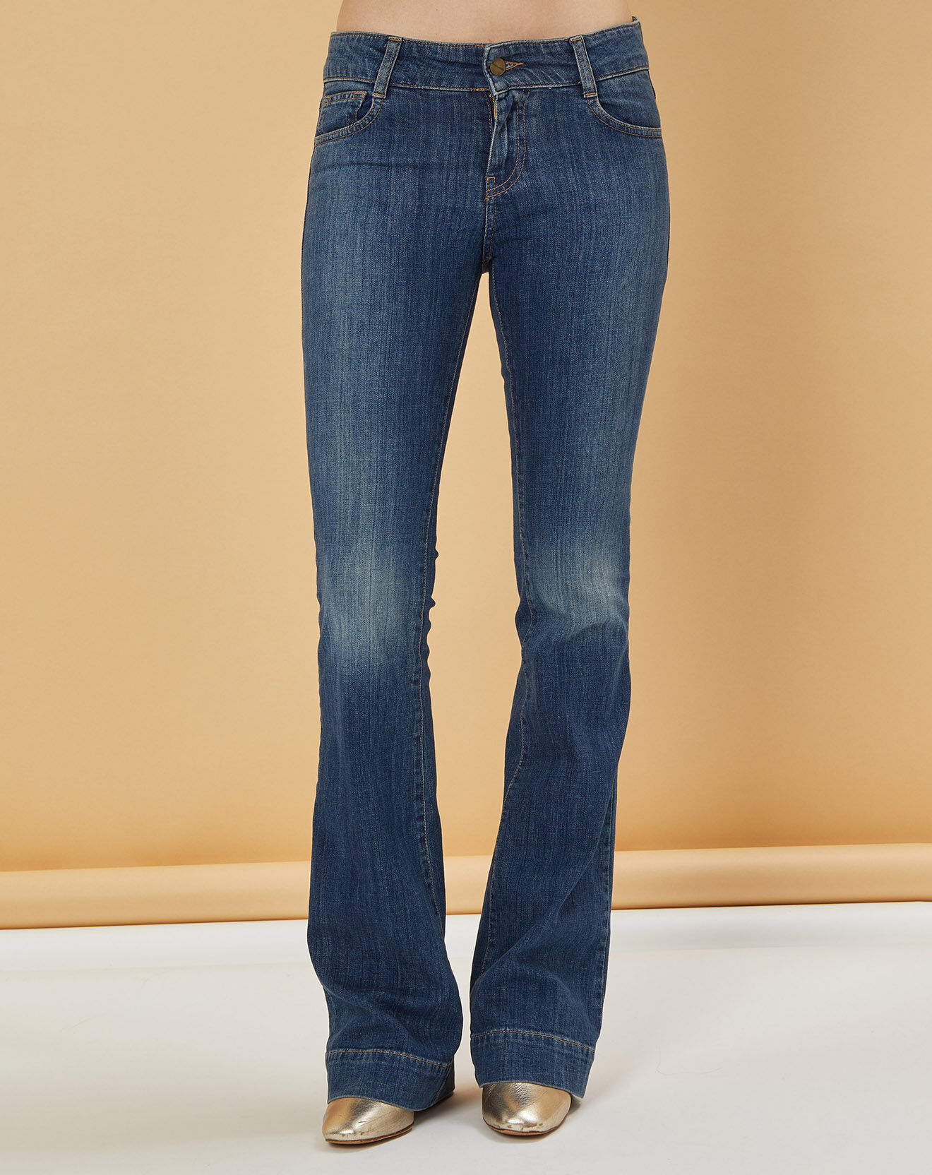 Acquaverde Jean flare Adriana bleu