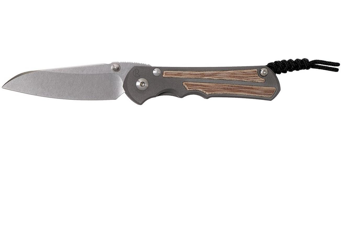 Chris Reeve Large Inkosi Insingo Natural Micarta Inlay LIN-1030 zakmes