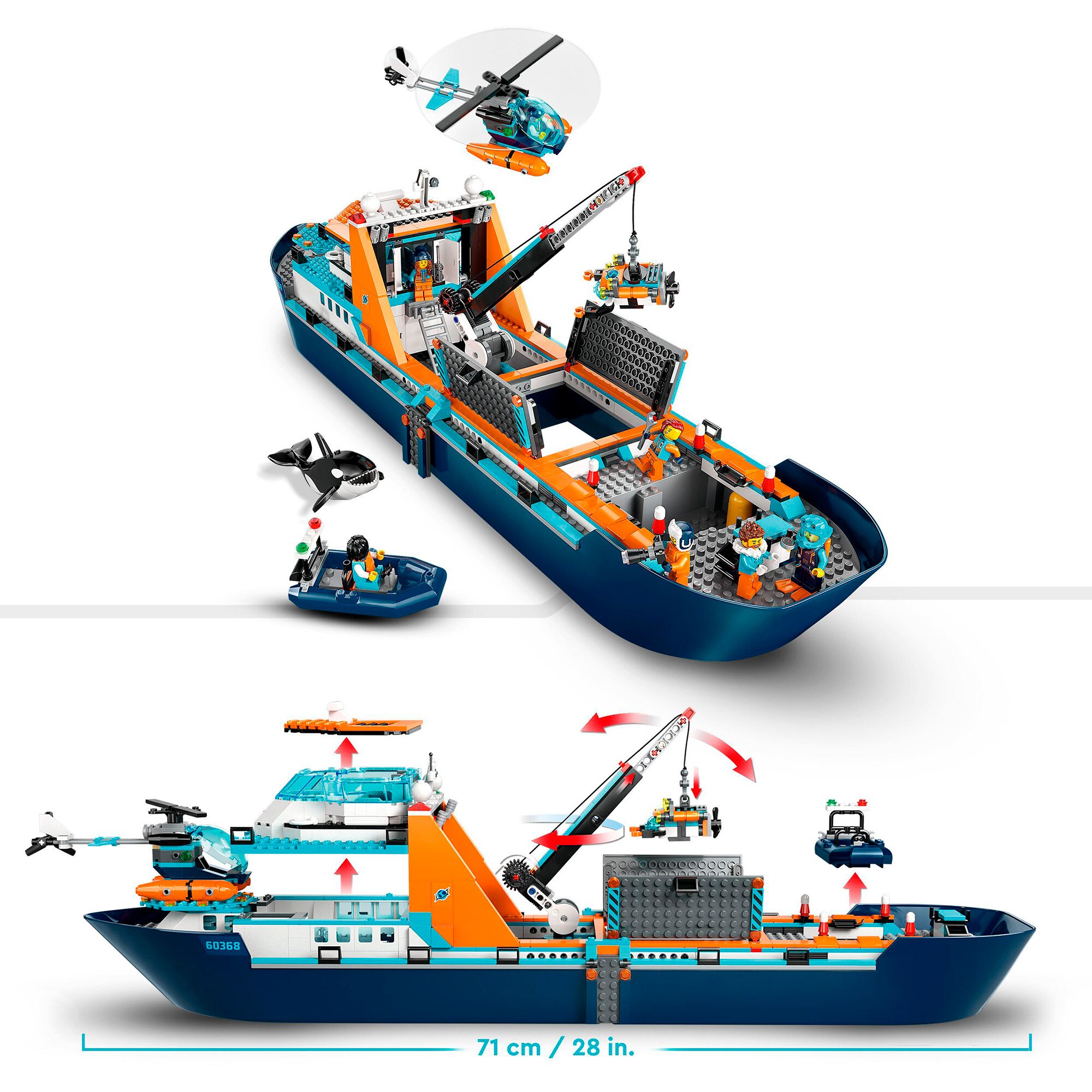LEGO Konstruktionsspielzeug City Arktis-Forschungsschiff