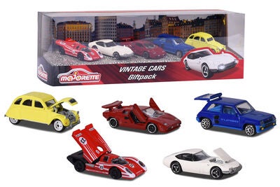Majorette Lekebiler Vintagebiler 5-Pack