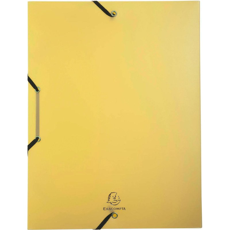 Chemise box plastique personnalisable Exacompta KREACOVER - dos de 4 cm couleurs assorties pastel