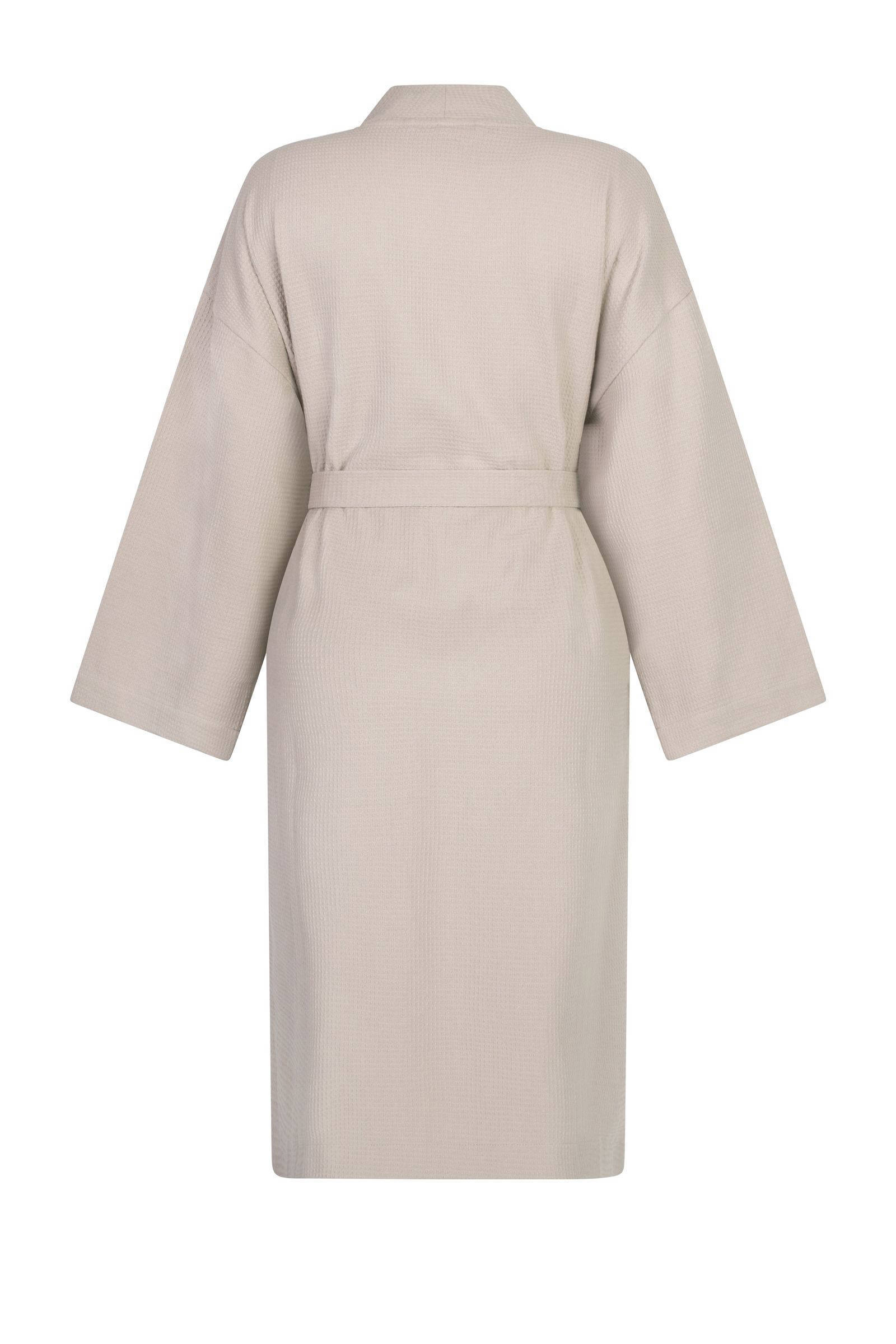 Hunkemöller badjas met wafelstructuur beige