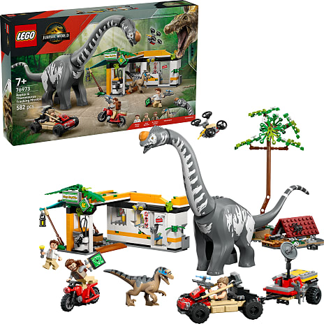LEGO Jurassic World Sporingsmission: Raptor og titanosaurus 76973