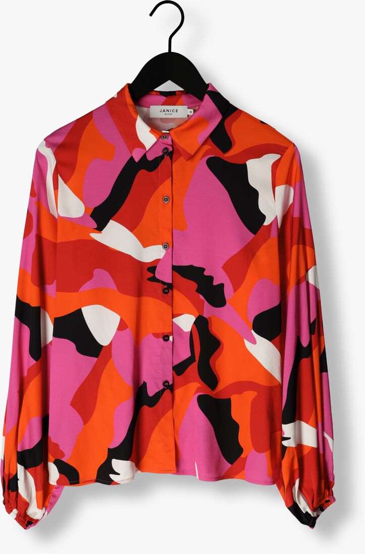 JANICE fuchsia janice blouse blouse dames print abe