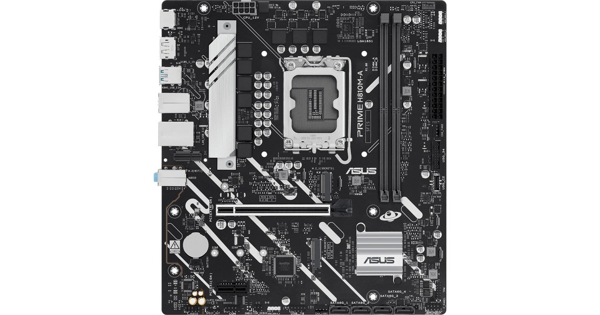 ASUSPRIME H810M-A-CSM socket 1851 moederbord  (RAID, Gb-LAN, Sound, µATX)
