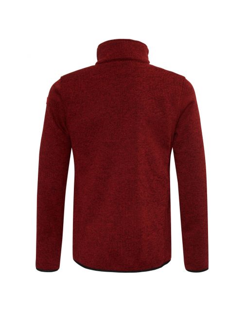 Nord Berg Heren Fleece Frank Bordeaux - Vrijetijdskleding
