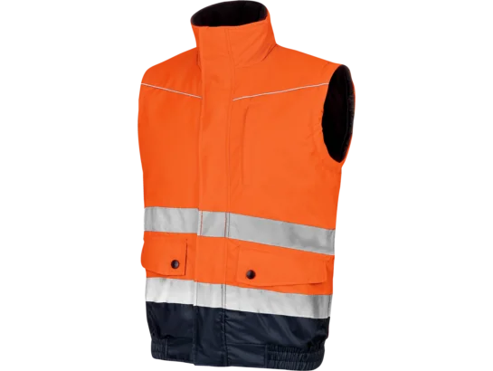 Blouson de travail Würth MODYF 2 en 1 haute-visibilité orange/marine