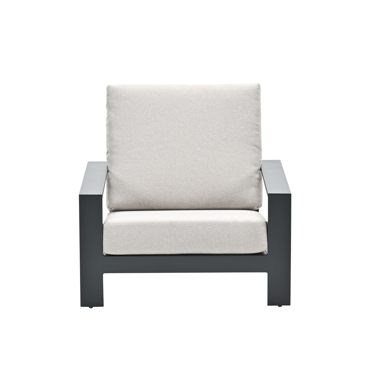 Lincoln lounge fauteuil - carbon black - desert sand