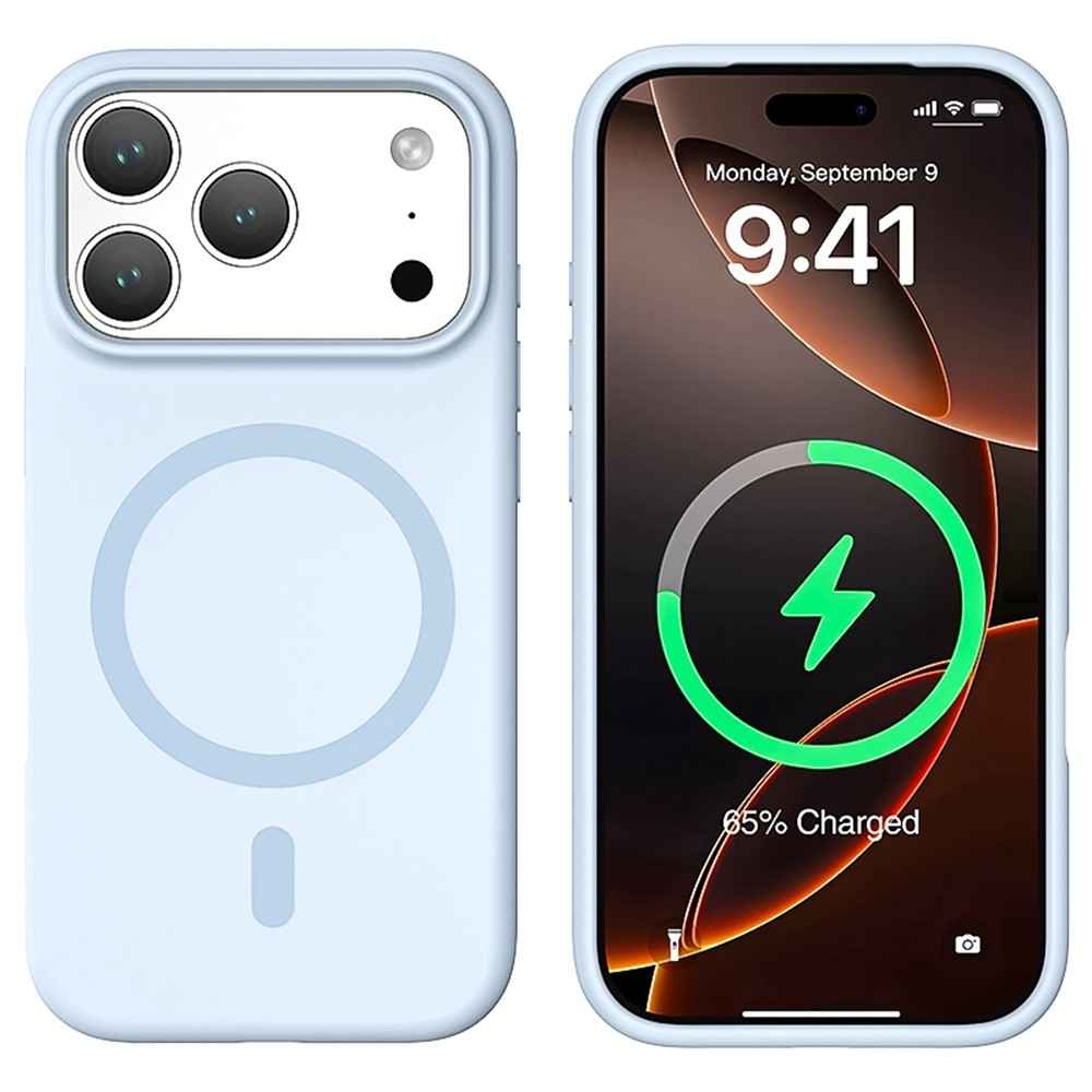 iPhone 17 Pro MagSafe Silikon Case Hülle - Schwarz