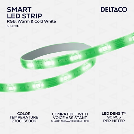 Deltaco Smart LED-strip 3 m