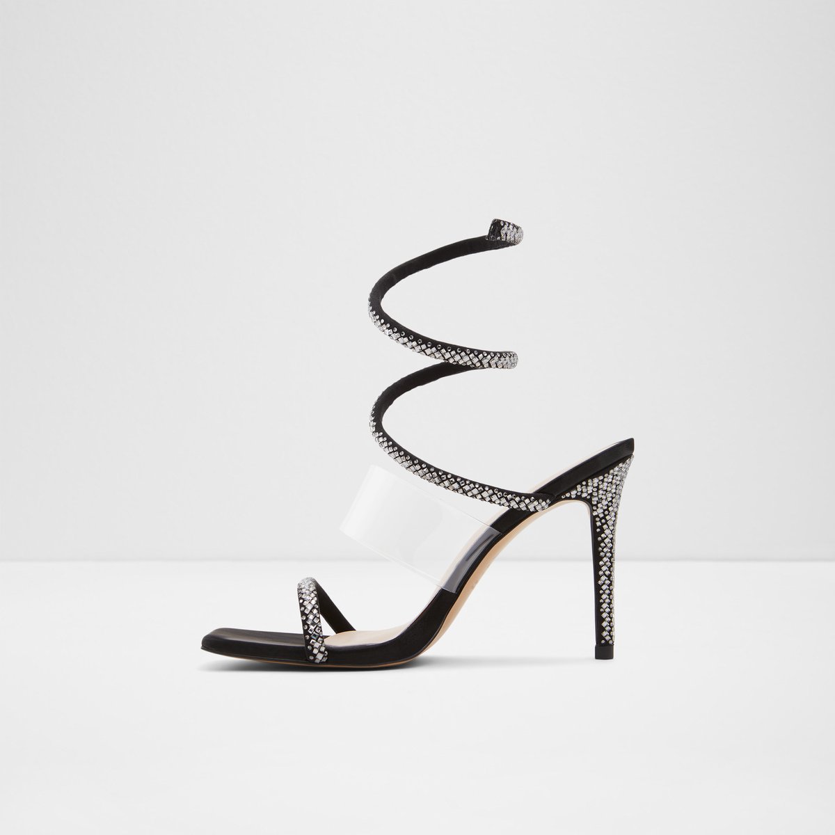 Selima Black Women Heeled sandals