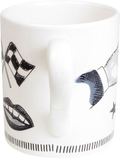 Blond Amsterdam mok Noir Daily Reminder wit / zwart 0,3 L