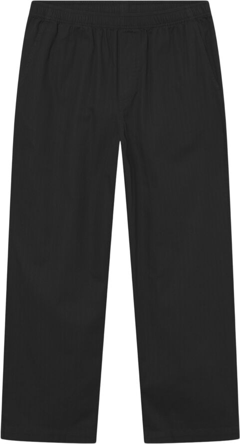Wood Wood WWLax Herringbone Trousers Black