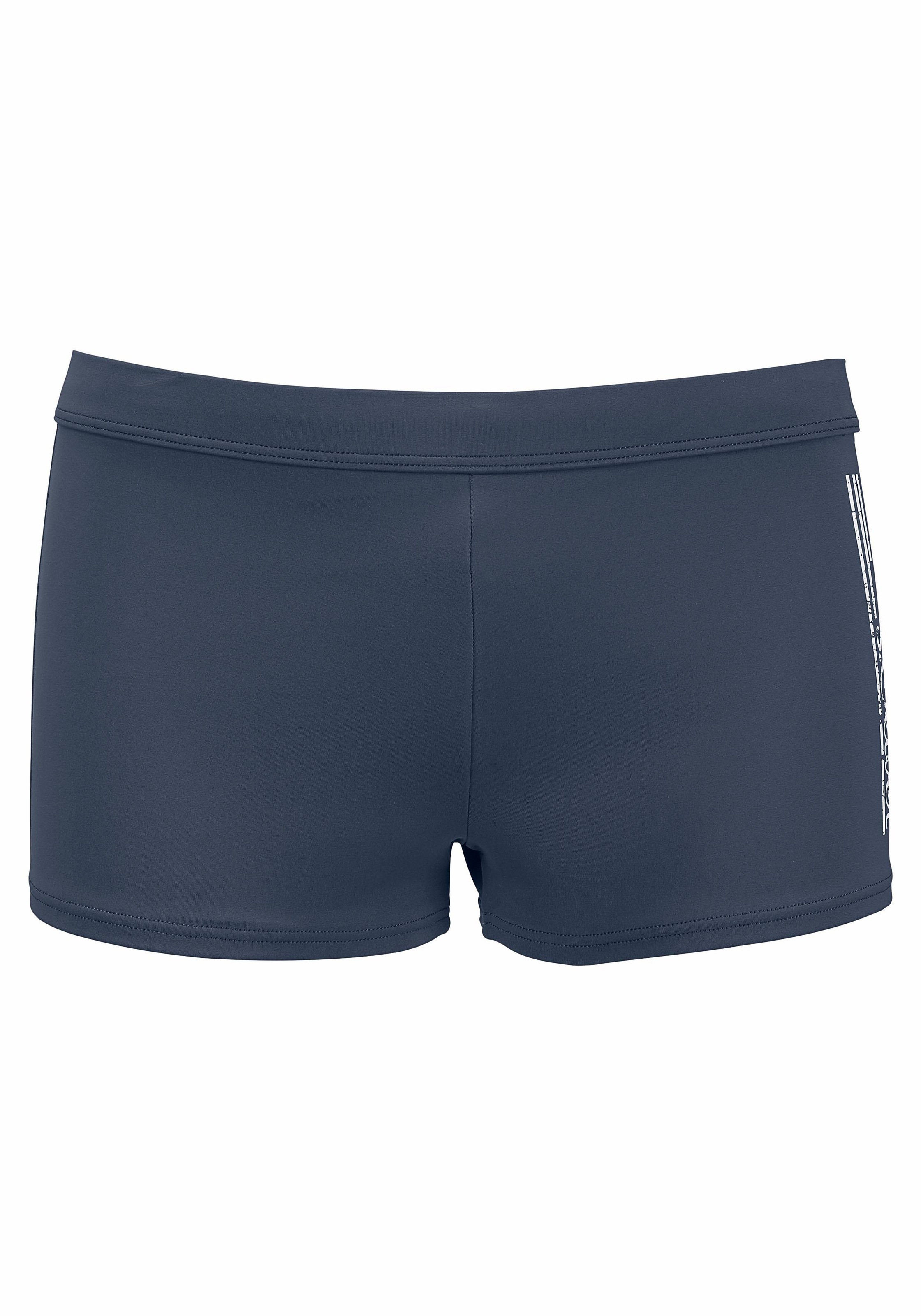 s.Oliver Boxer-Badehose mit Logoschriftzug im coolen Used-Look