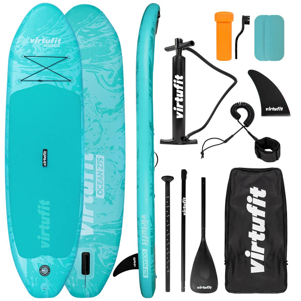 Virtufit opblaasbaar supboard Ocean 275 - Turquoise