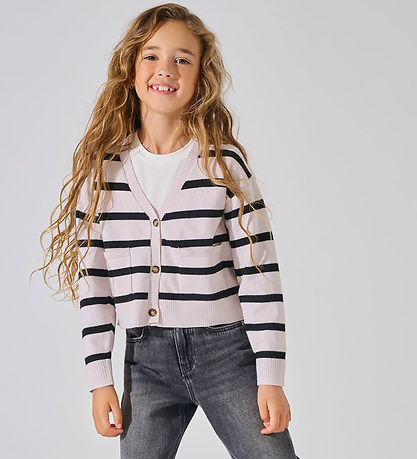Kids Only Cardigan - Strick - KogAma - Birch/Black