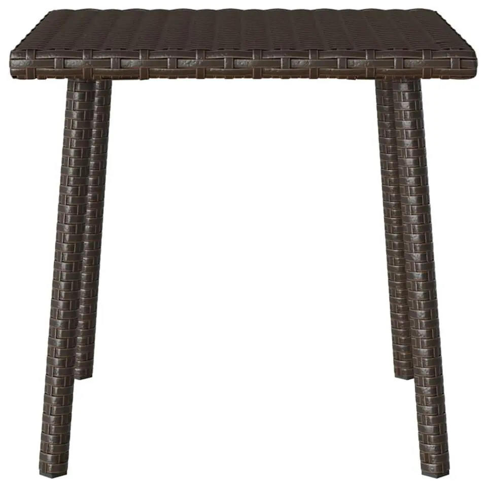 vidaXL - Tuin Salontafel - Bruin - Poly rattan - 40 x 40 x 37 cm