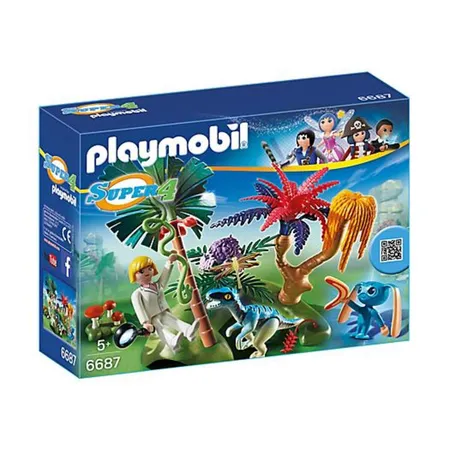 PLAYMOBIL® 6687 Super-4 Lost Island mit Alien und Raptor