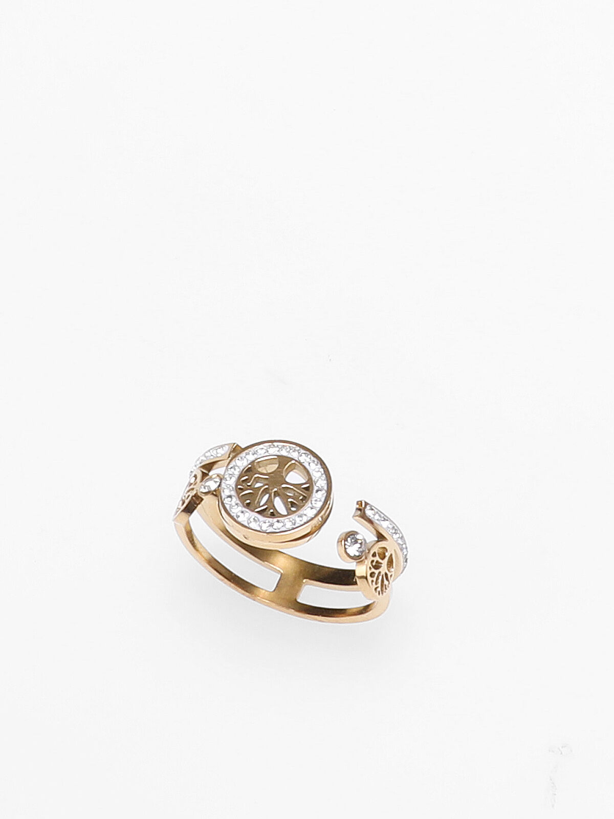 Bague arbre de vie à strass- Doré