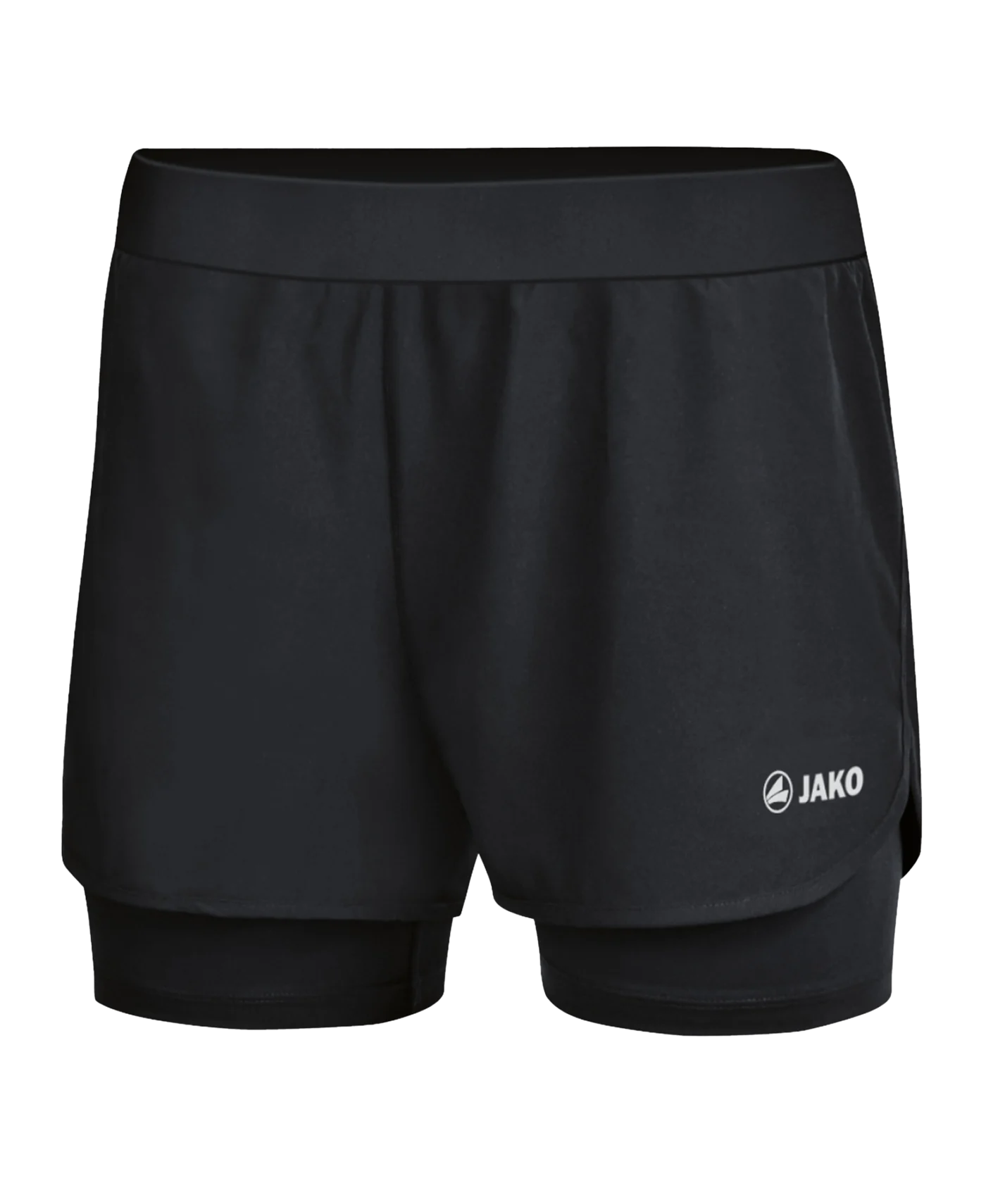 JAKO 2-in-1 Trainingsshort Damen Schwarz F08