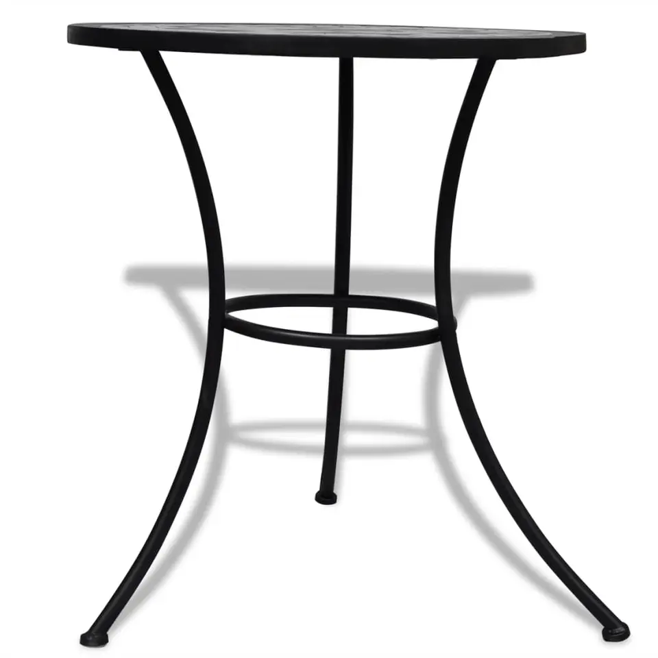 vidaXL - Tafel - Zwart - Keramiek - 60 x 70 cm