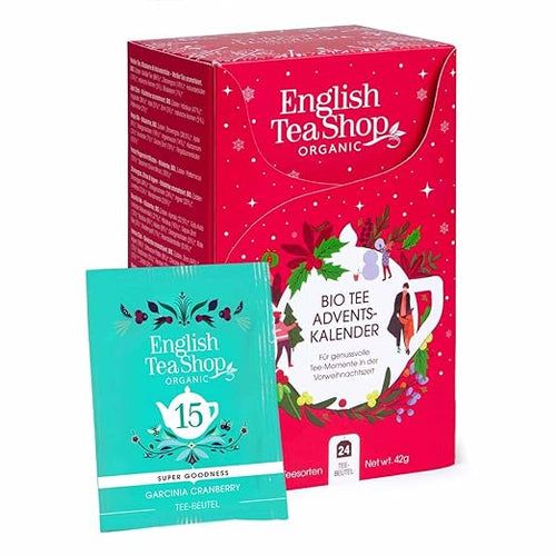 English Tea Shop Germany Adventskalender - Rot - 24 einzeln verpackte BIO-Tees