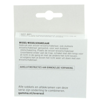 GAMMA Denali Wissel-/wisselschakelaar Wit