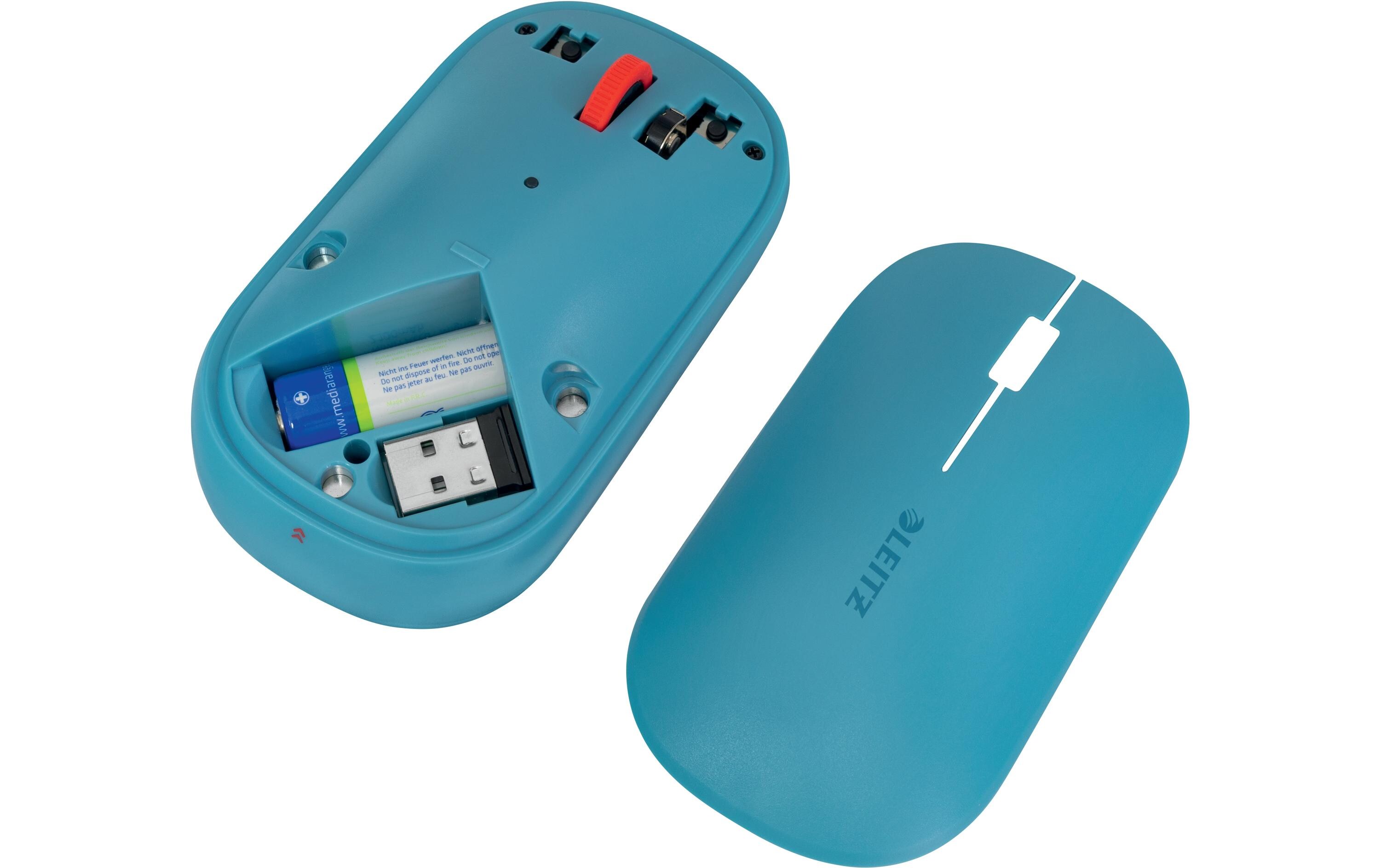 Maus Cosy Kabellose Sanftes BlauDual Kabellose Computermaus