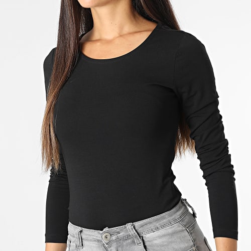 Tee Shirt Manches Longues Femme Yava Noir