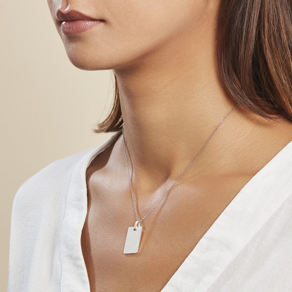 Pendentif Tao Argent Blanc