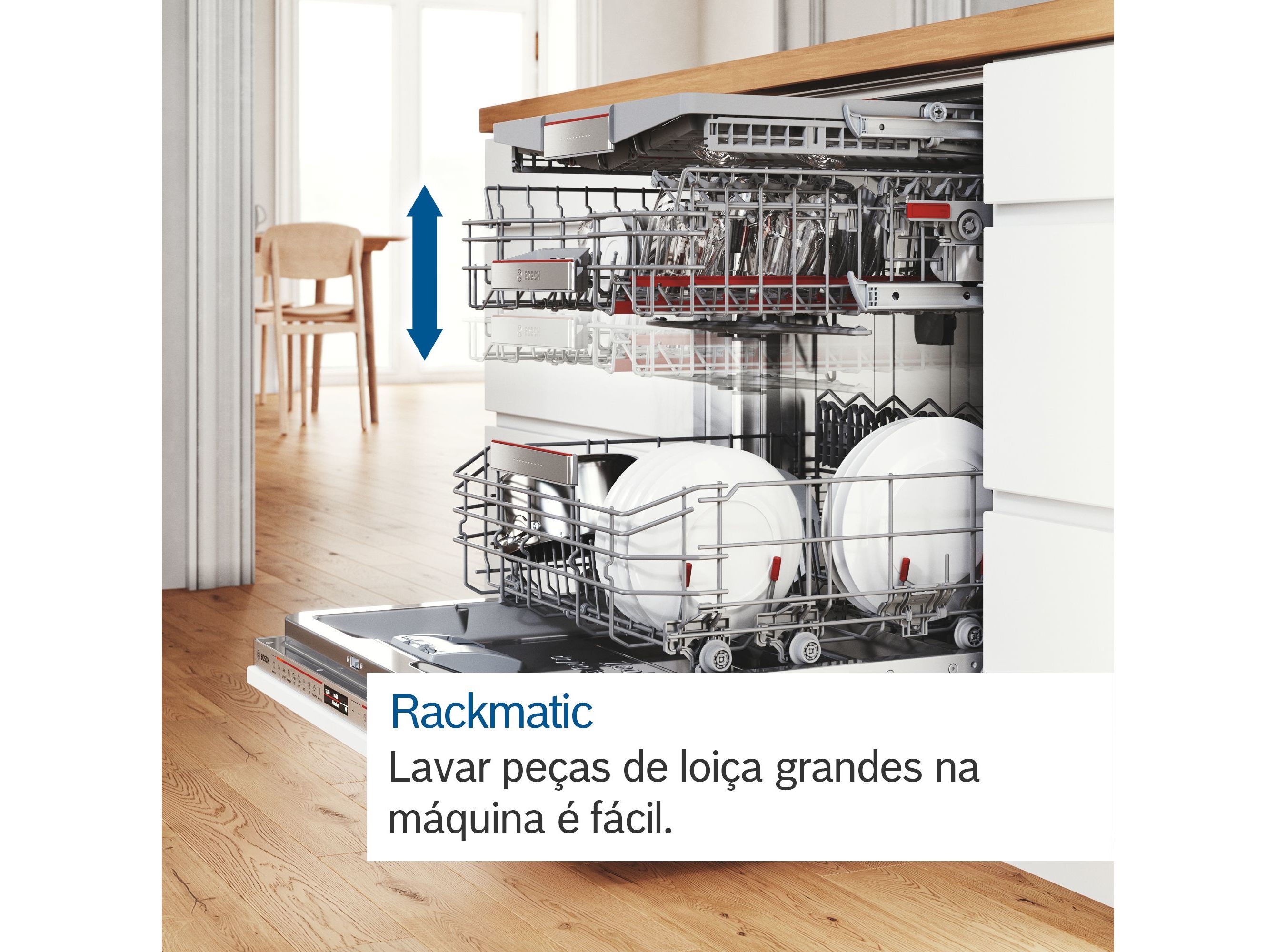 MÁQUINA DE LAVAR LOIÇA BOSCH SMS4EMW01E BRANCO C 14 CONJUNTOS