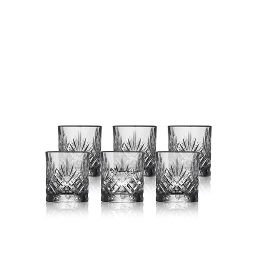 Lyngby Glas Melodia 6-pak Shotglas, Clear, 8 cl