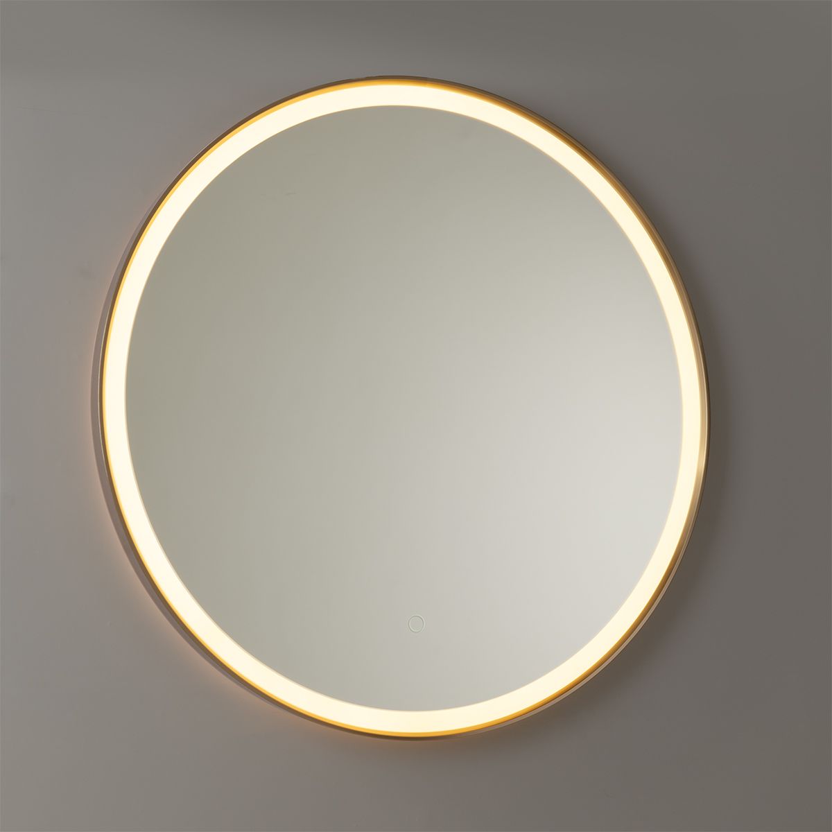 Badkamerspiegel rosé goud 70 cm incl. LED met touch dimmer - Miral