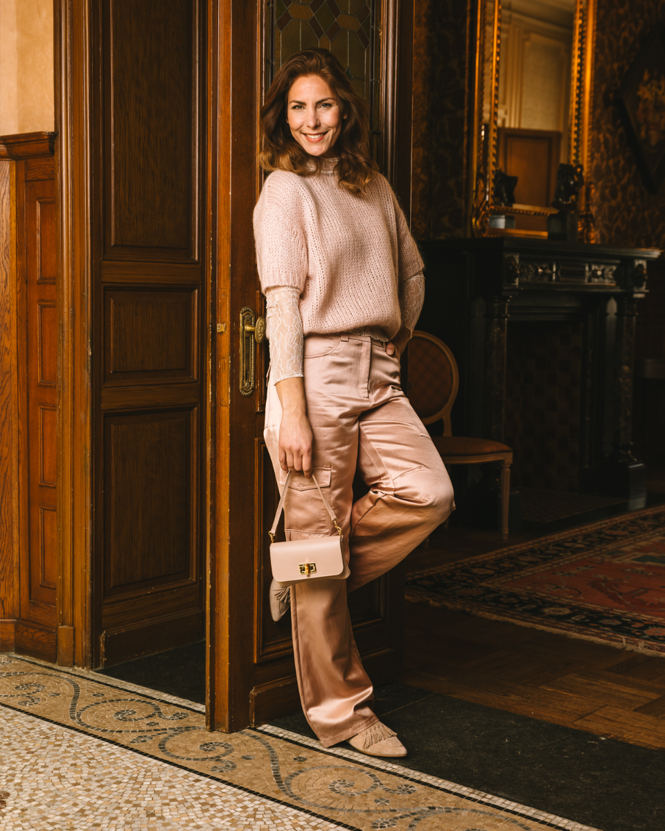 Di Lauro Onaya Ecru Damesloafers