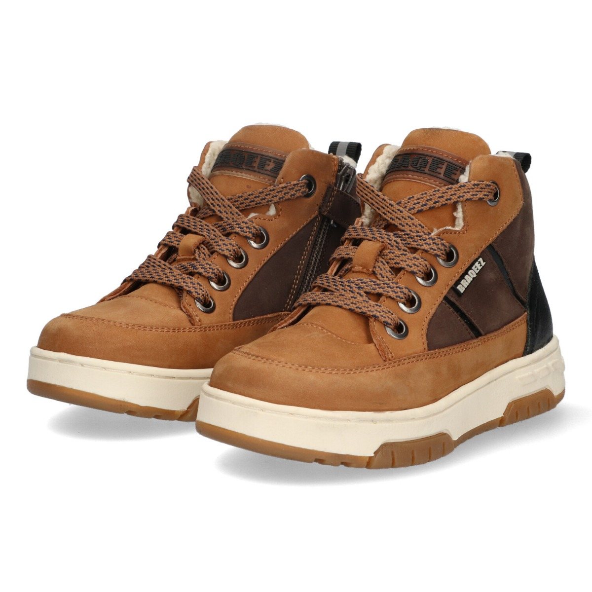 Chiel Chicago - Hoge Sneakers Braqeez Bruin