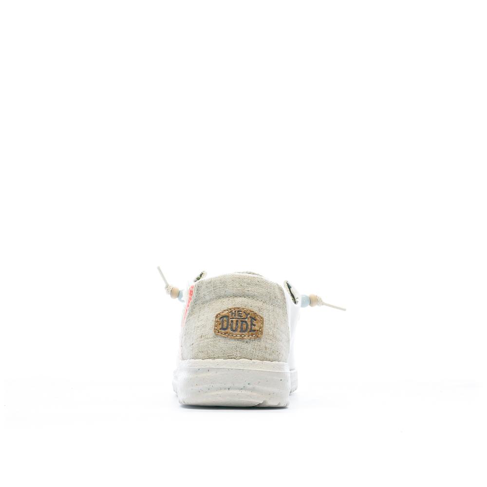Hey Dude Chaussures Blanches Femme Hey Dude Wendy Fringe