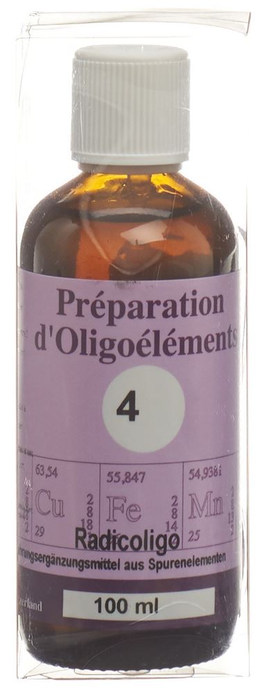 BIOLIGO POE 4 Radicoligo Préparation d'oligoéléments/Carotte<br>100 ml, Flasche, Lösung