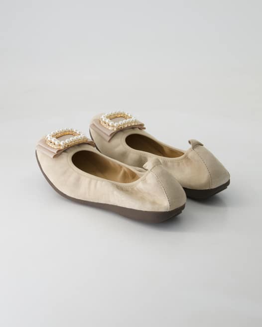 La Ballerina Elletra Ballerinas in Beige